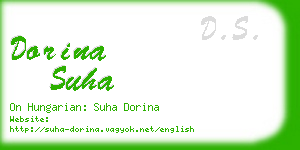 dorina suha business card